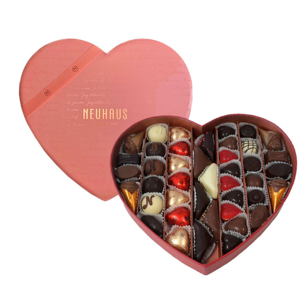 Confezione piccola di cioccolatini a forma di cuore - Neuhaus Maitre  Chocolatier